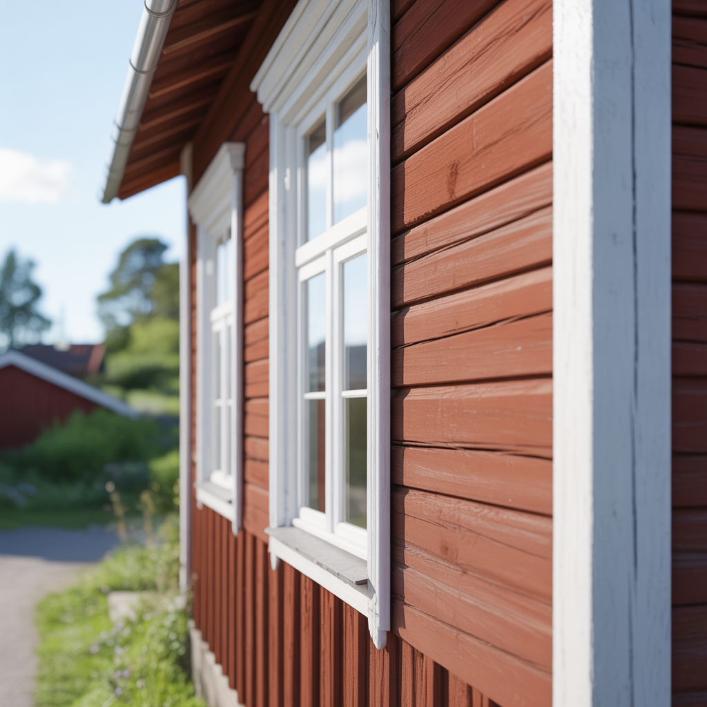 11.Vilken typ av farg haller langst pa en trafasad