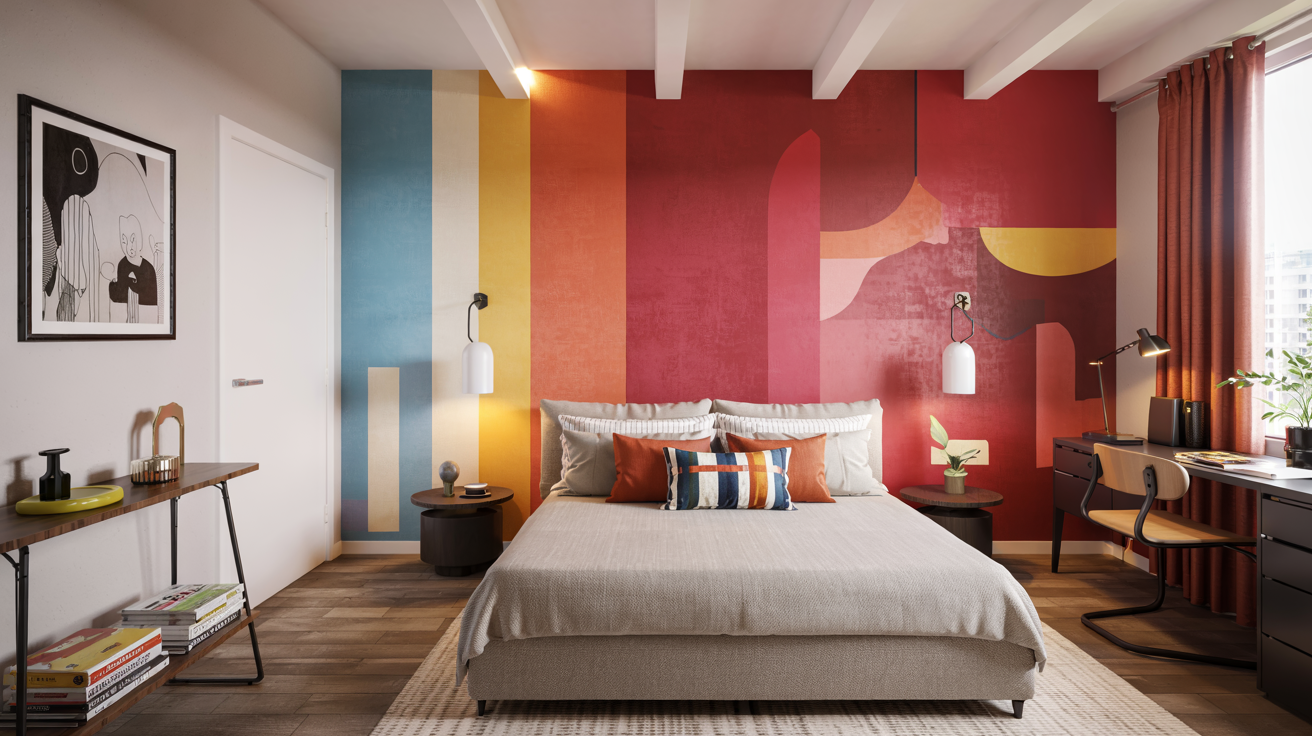 malning tapetsering gradient