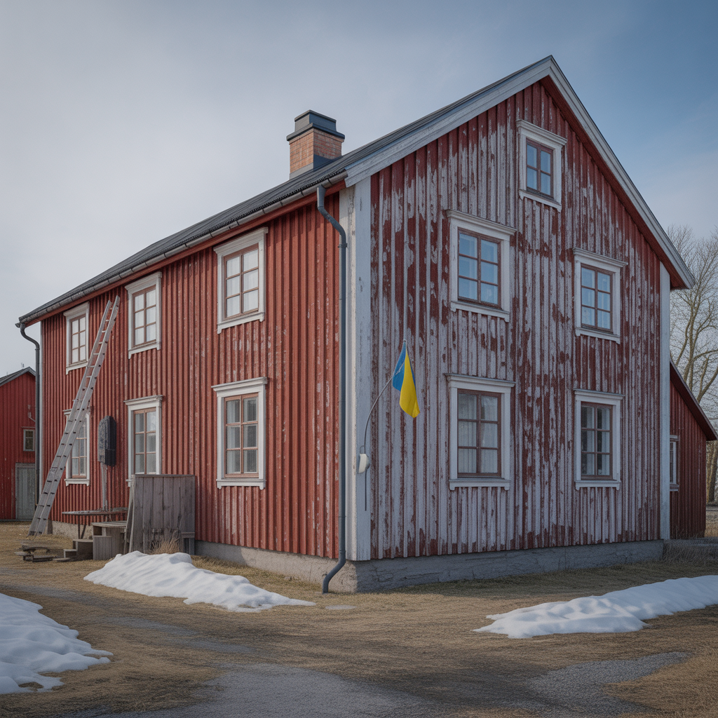 flagande fasadfarg efter vintern felsokning och atgarder