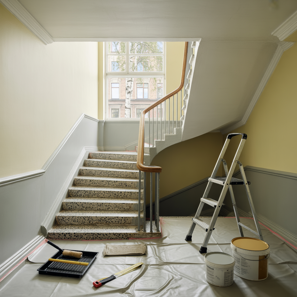 malning av trapphus kostnad arbetstid och offerttips